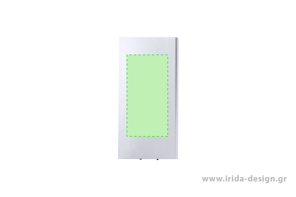 Powerbank 8000mAh Ηλιακής Φόρτισης Type-C/USB από Αλουμίνιο