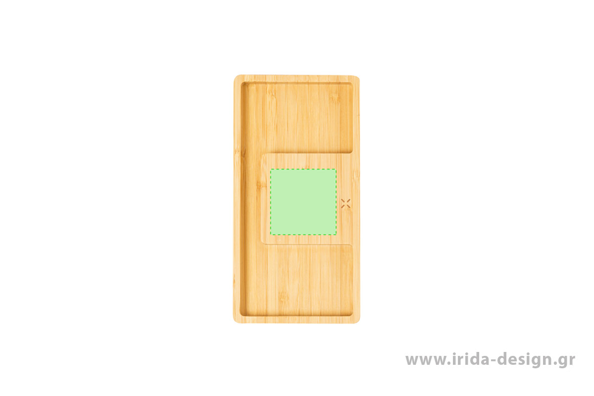 Ασύρματος Φορτιστής 15W Organizer Βάση Κινητού από Bamboo