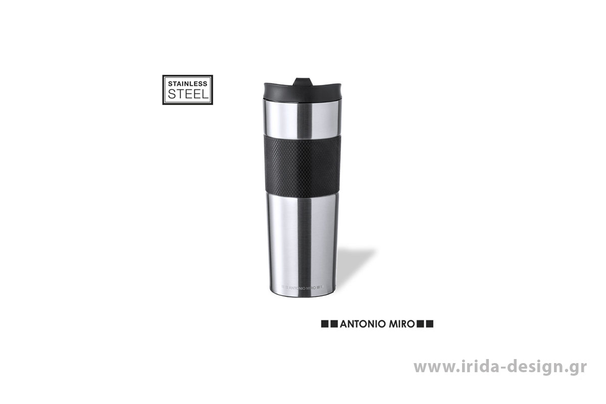 Κύπελλο Θερμός 450ml Μαύρο Ματ Antonio Miro