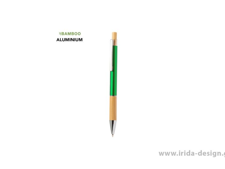 Στυλό ball pen από μπαμπού και αλουμίνιο