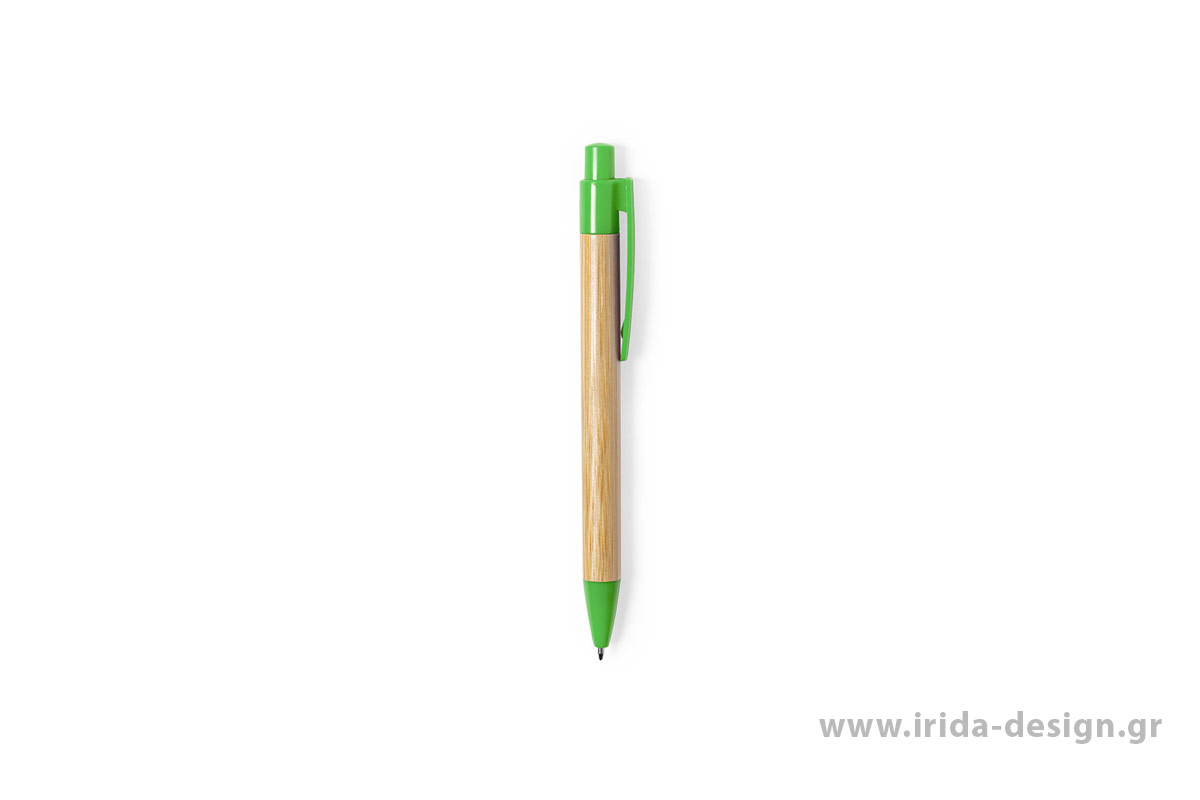 Οικολογικό Στυλό Ball Pen με Κουμπί από Μπαμπού και PLA