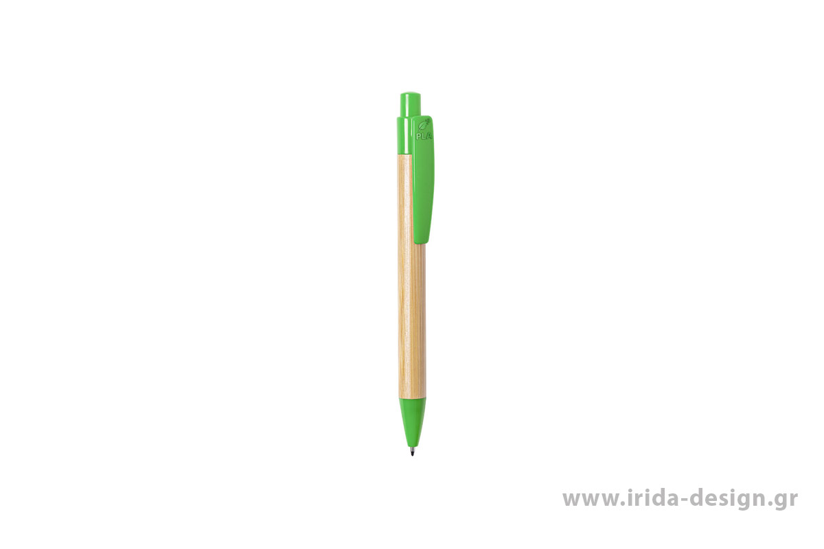 Οικολογικό Στυλό Ball Pen με Κουμπί από Μπαμπού και PLA