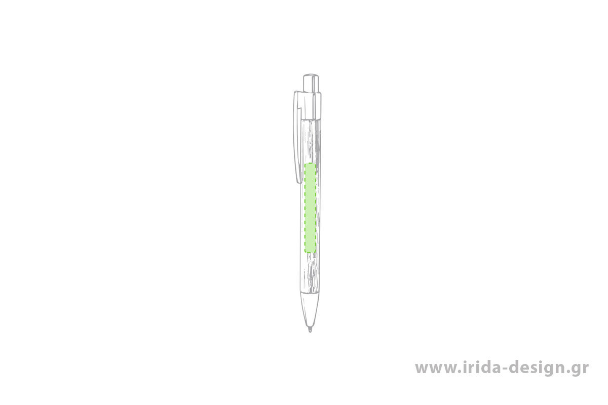 Οικολογικό Στυλό Ball Pen με Κουμπί από Μπαμπού και PLA