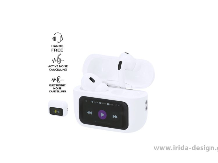 Ακουστικά In-ear με Οθόνη Αφής, με Τεχνολογία ANC & ENC, Bluetooth 5.2, Hands-free