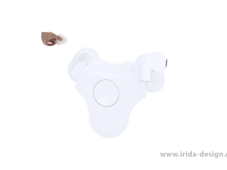 Ακουστικά In-ear Λευκά με Bluetooth 5.3, Θήκη και Hands-free