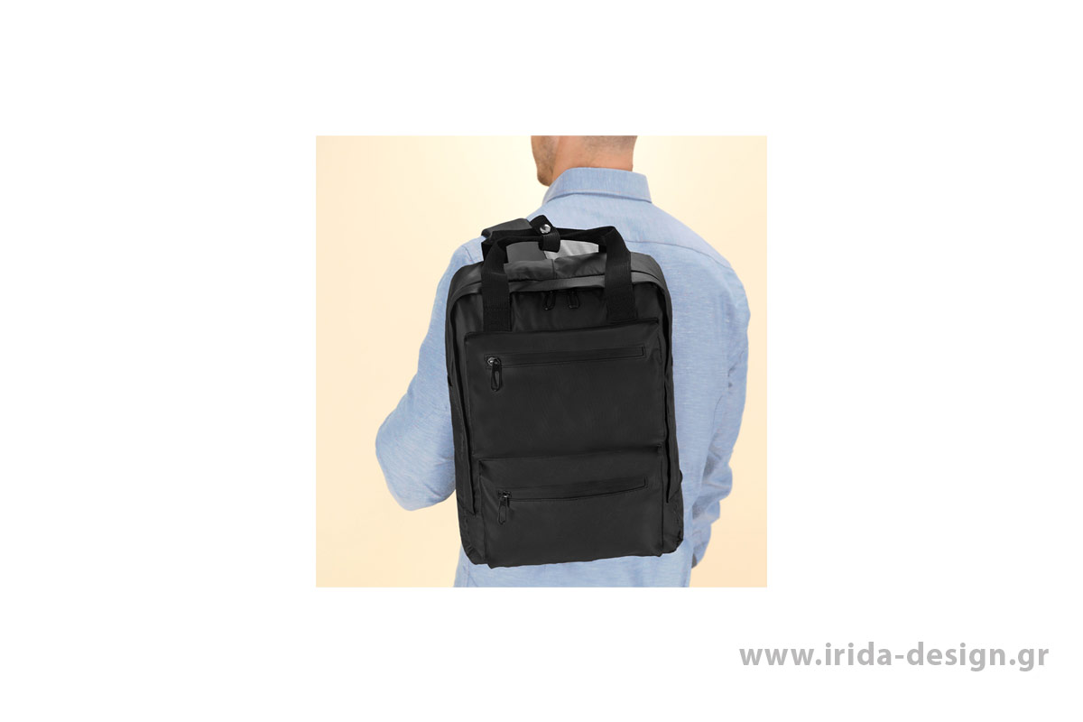 Σακίδιο Πλάτης από PU για Laptop 15" & Tablet 10” και Θήκη με Κρυφό Φερμουάρ