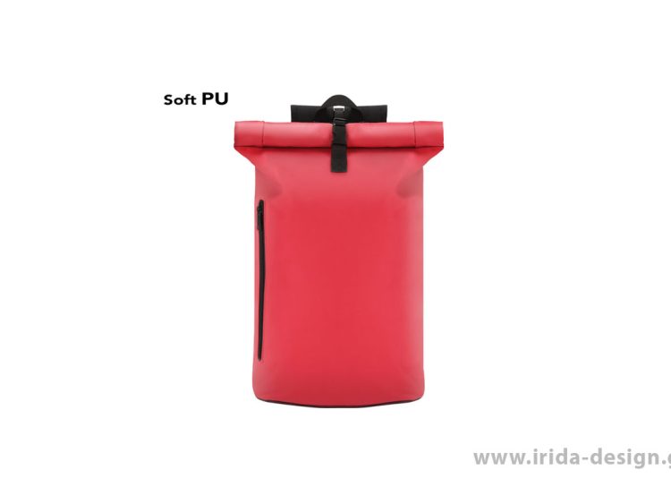 Backpack από Μαλακό PU με Θήκη Laptop 15" και Κούμπωμα Αγκράφας