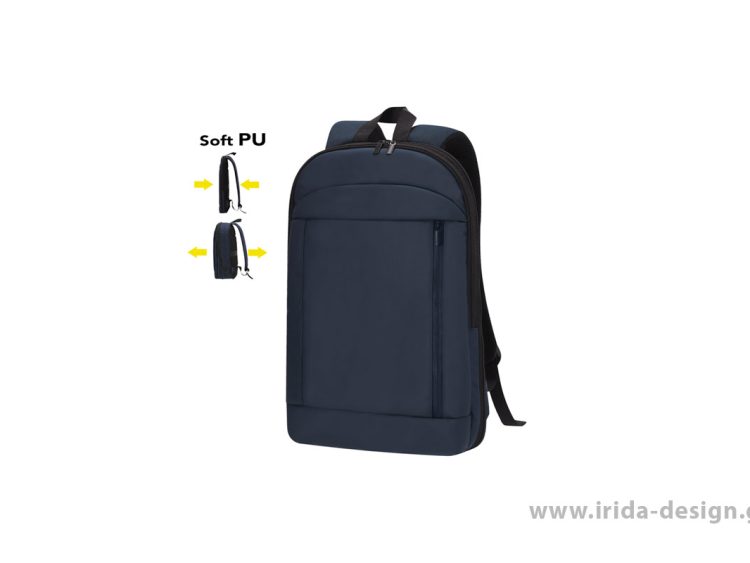 Backpack PU/Πολυεστέρα Πτυσσόμενο με Θήκη Laptop 15"