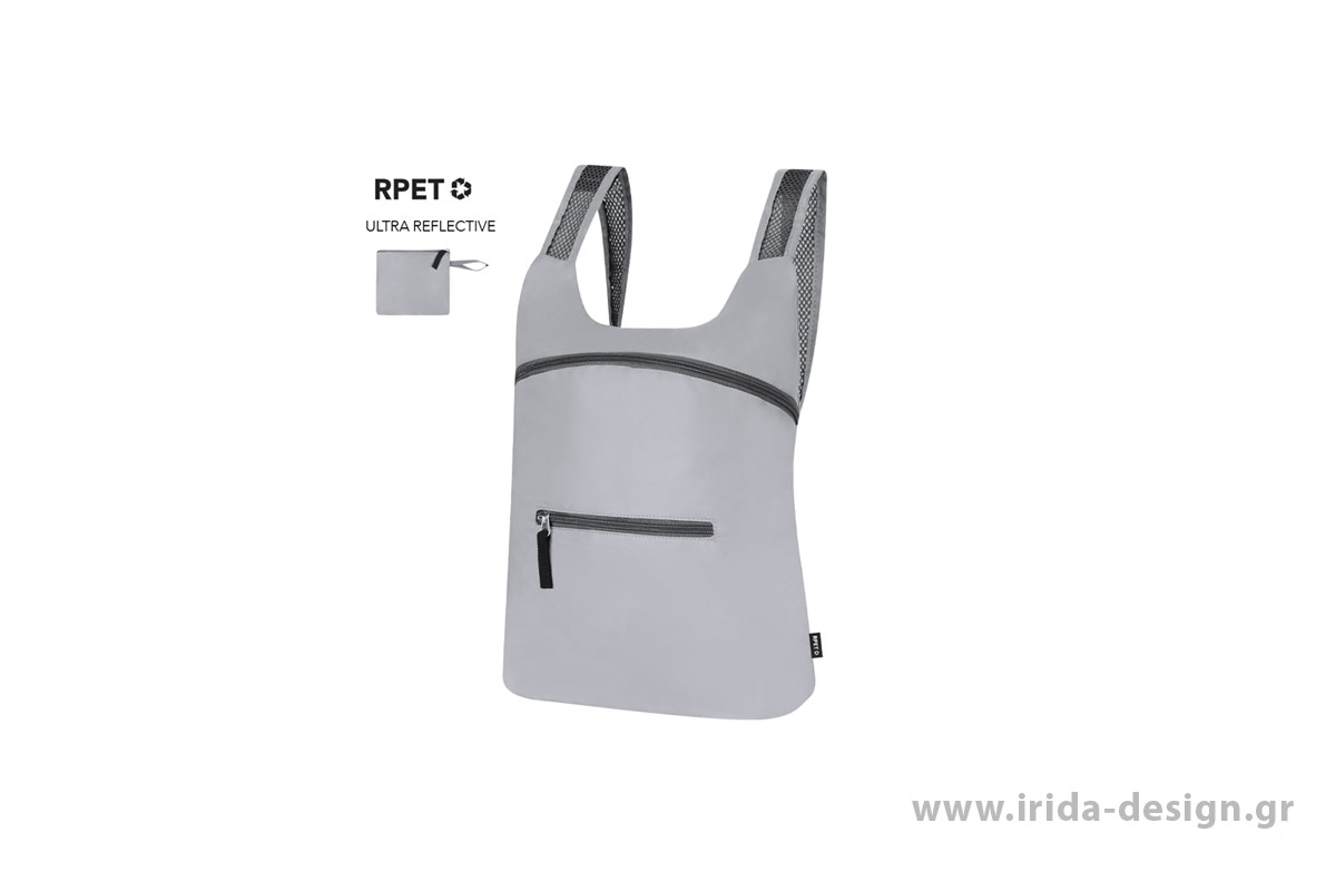 Αναδιπλούμενο Backpack RPET Υψηλής Ανακλαστικότητας με Ρυθμιζόμενους Ιμάντες