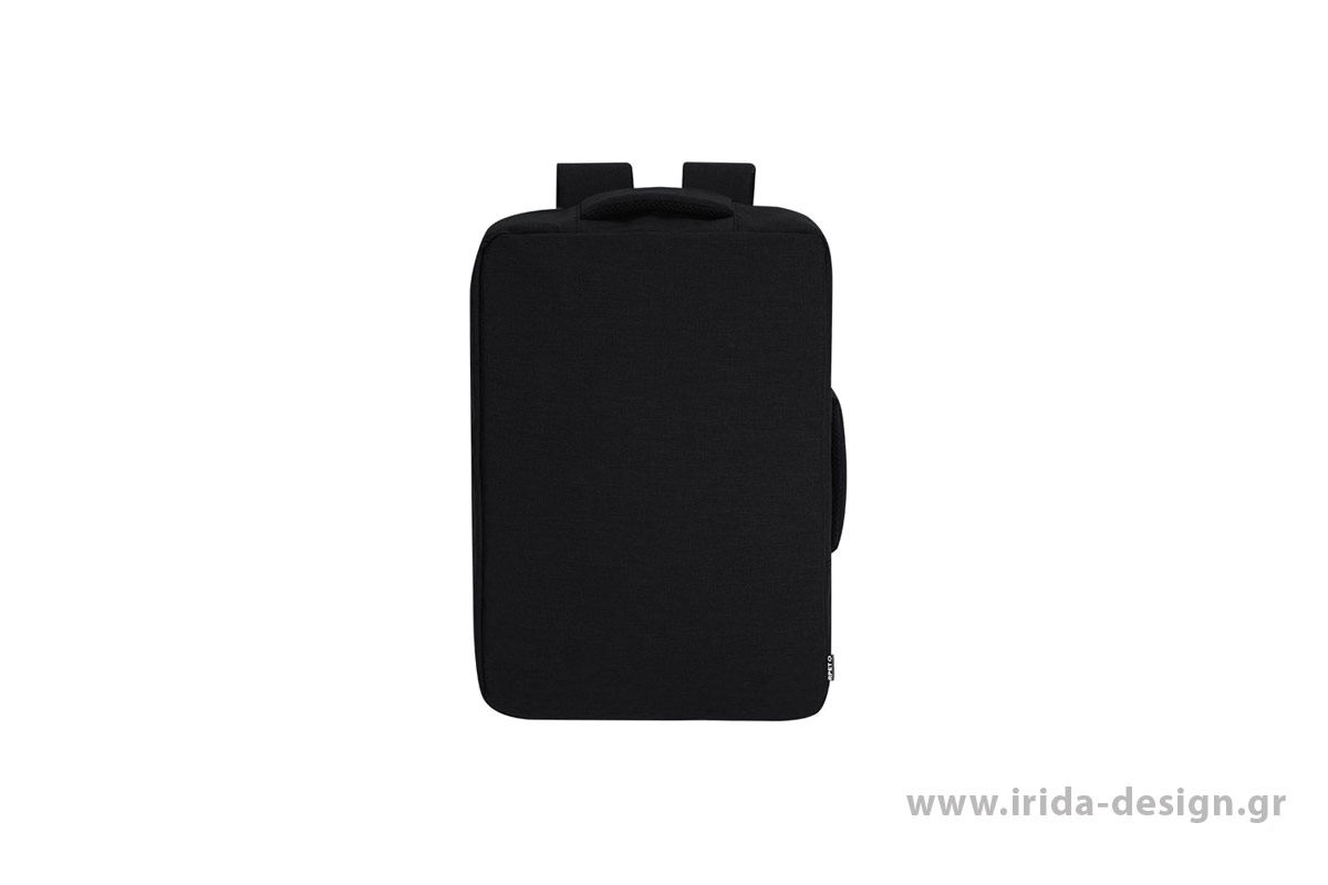 Backpack Τσάντα Εγγράφων RPET με Κρυφό Φερμουάρ και Θήκη Laptop 15" 3 in 1