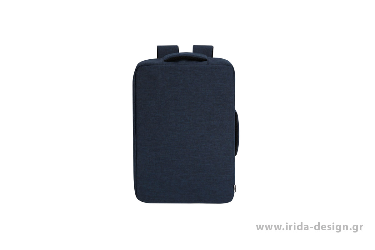 Backpack Τσάντα Εγγράφων RPET με Κρυφό Φερμουάρ και Θήκη Laptop 15" 3 in 1