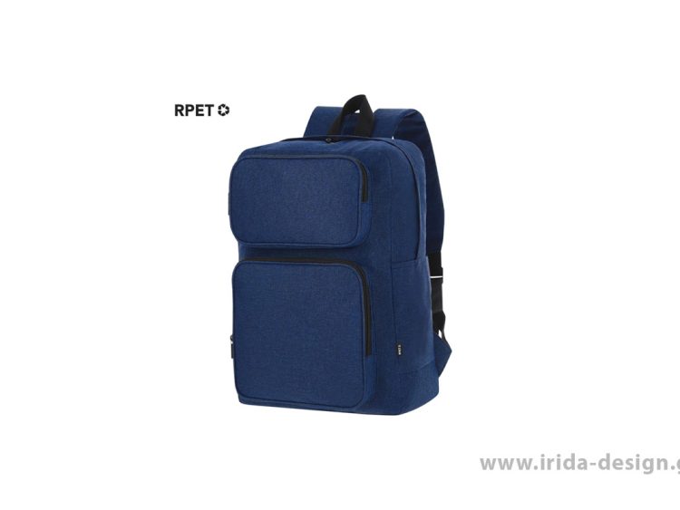 Σακίδιο Πλάτης RPET με Θήκη Laptop 15", Tablet 10” και Ιμάντα για Τρόλεϊ