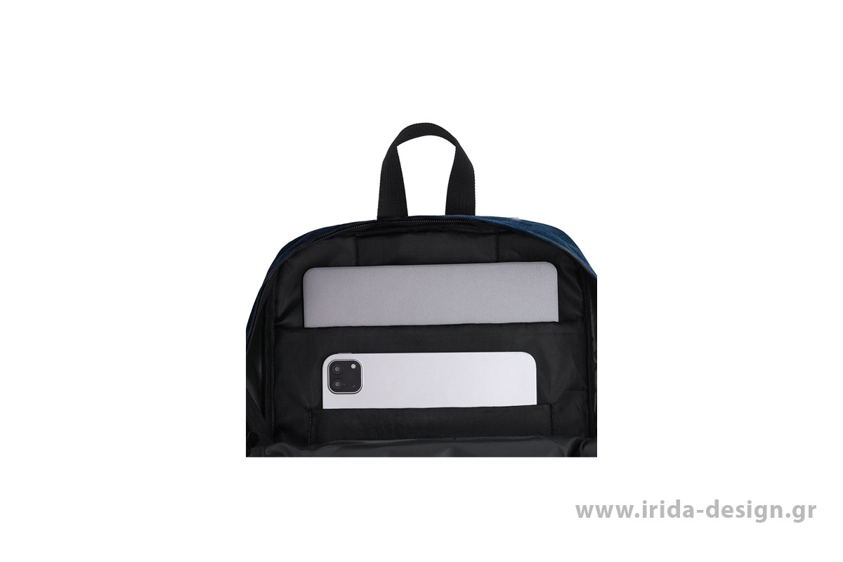 Σακίδιο Πλάτης RPET με Θήκη Laptop 15", Tablet 10” και Ιμάντα για Τρόλεϊ
