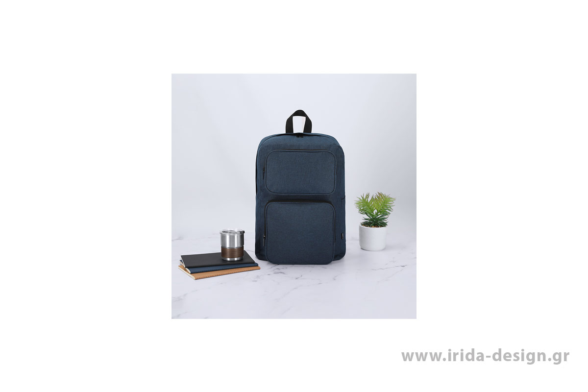 Σακίδιο Πλάτης RPET με Θήκη Laptop 15", Tablet 10” και Ιμάντα για Τρόλεϊ