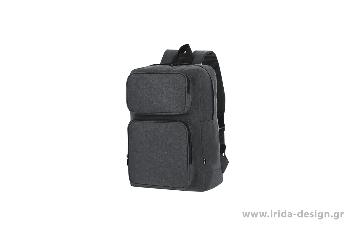 Σακίδιο Πλάτης RPET με Θήκη Laptop 15", Tablet 10” και Ιμάντα για Τρόλεϊ
