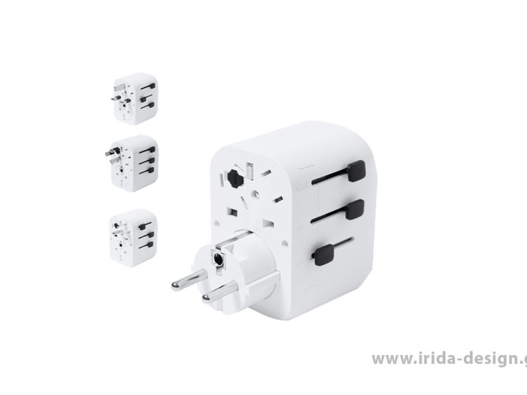 Πολυμορφικός Αντάπτορας Πρίζας με USB & Type C Ιδανικός για Ταξίδια