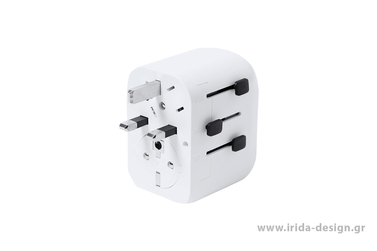 Πολυμορφικός Αντάπτορας Πρίζας με USB & Type C Ιδανικός για Ταξίδια