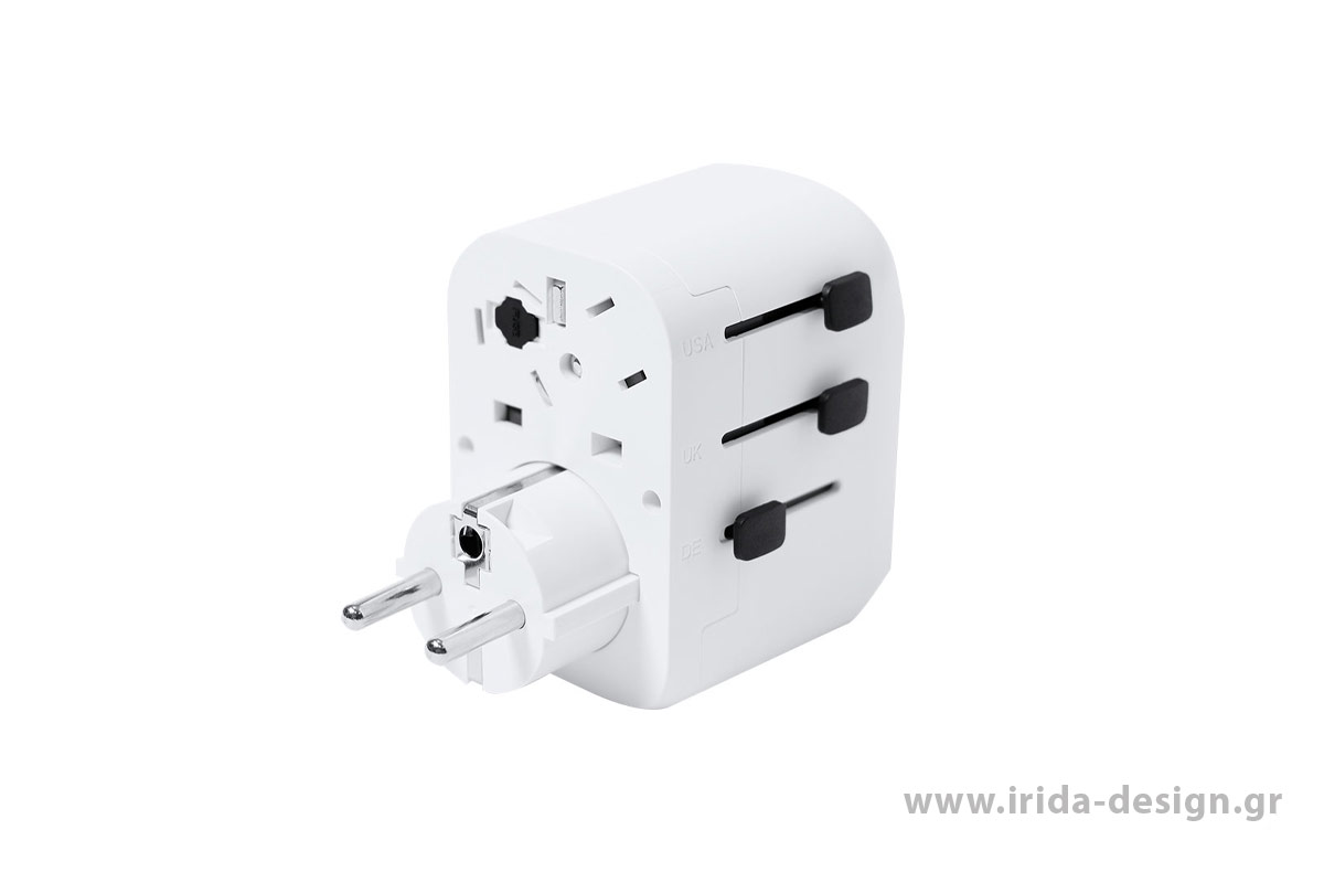 Πολυμορφικός Αντάπτορας Πρίζας με USB & Type C Ιδανικός για Ταξίδια