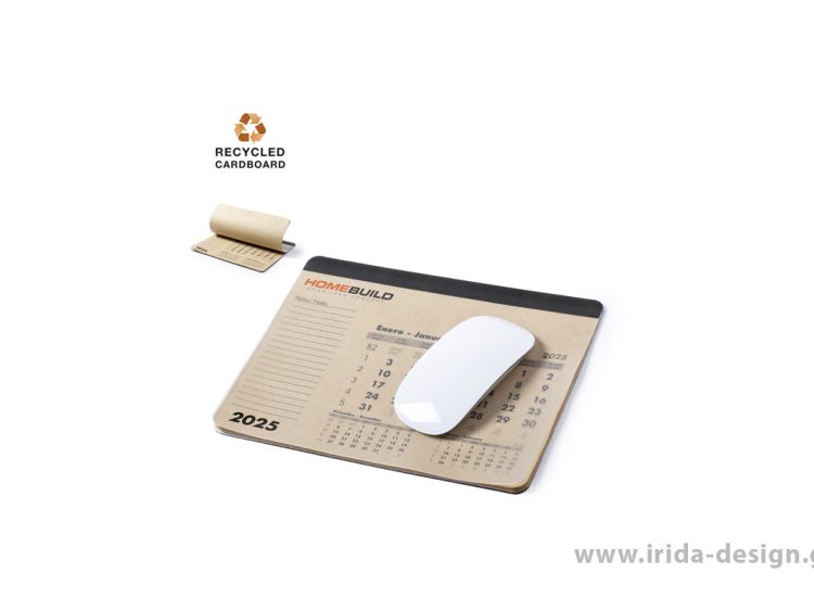Mousepad Ημερολόγιο με 12 Ανακυκλωμένα Φύλλα