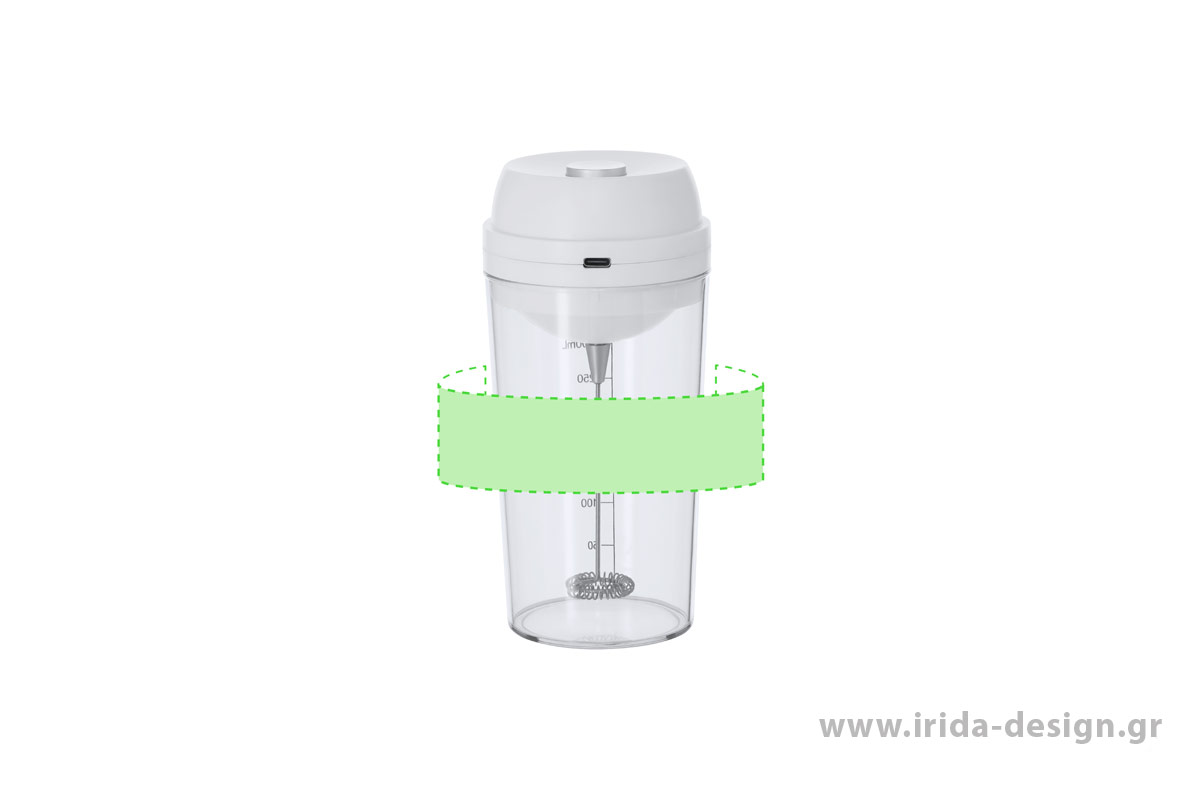 Ποτήρι 300ml με Ενσωματωμένο Mixer με 2 Ταχύτητες
