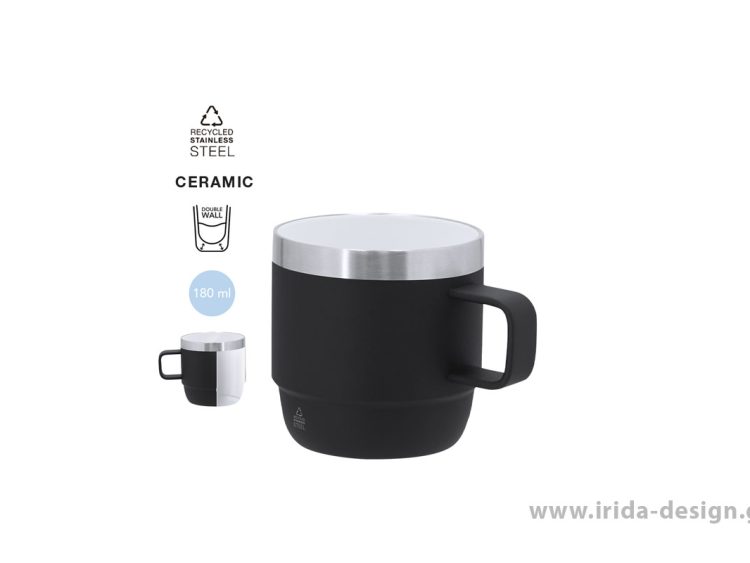 Κούπα με Κεραμική Επίστρωση 180ml