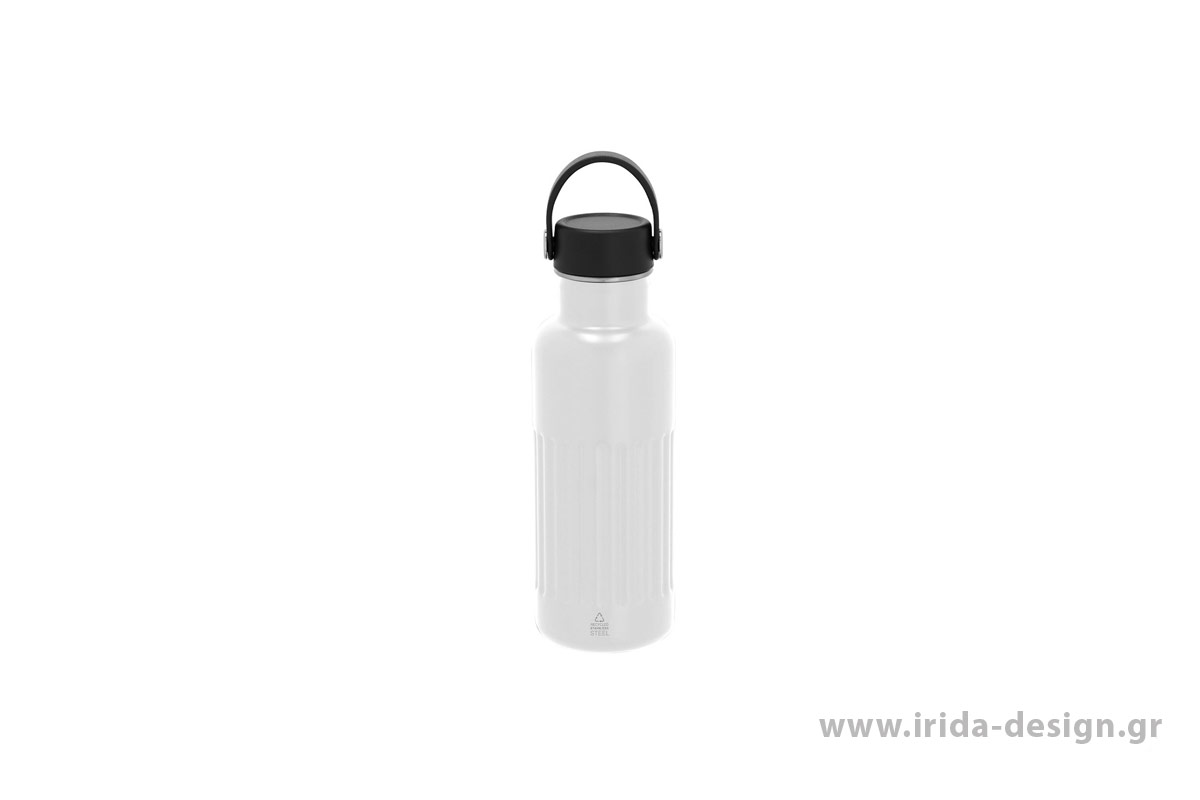 Θερμός Μπουκάλι 500ml από Ανακυκλωμένο Ανοξείδωτο Ατσάλι με Διπλό Τοίχωμα & Ματ Όψη