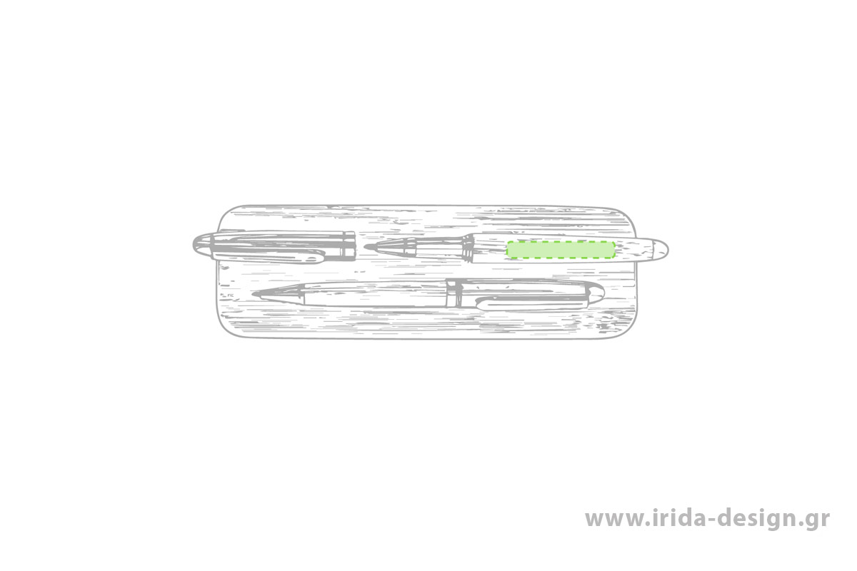 Οικολογικό Σετ Γραφής Στυλό Ball Pen και Roller με Μπλε Μελάνι και Gel από Φελλό