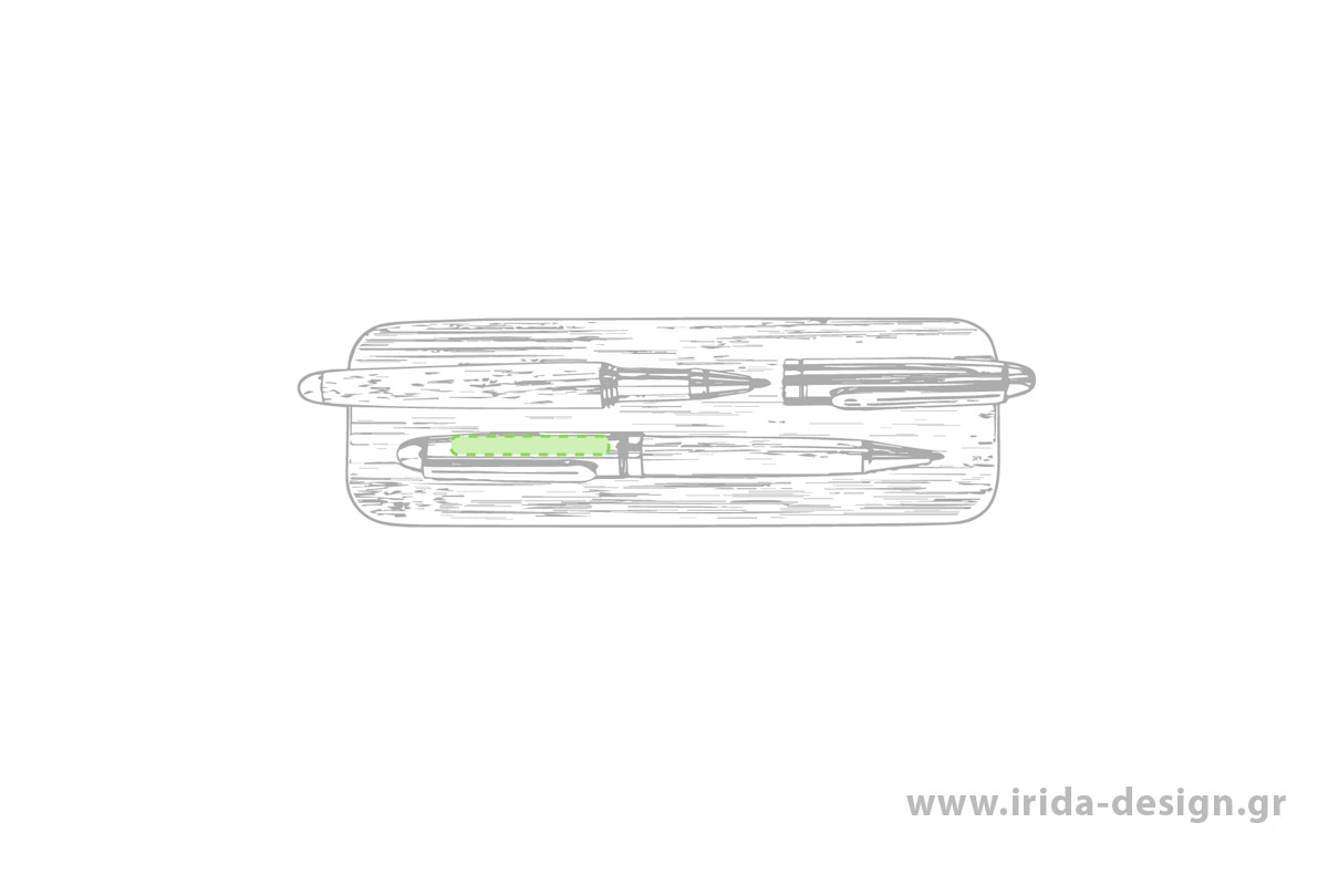 Οικολογικό Σετ Γραφής Στυλό Ball Pen και Roller με Μπλε Μελάνι και Gel από Φελλό