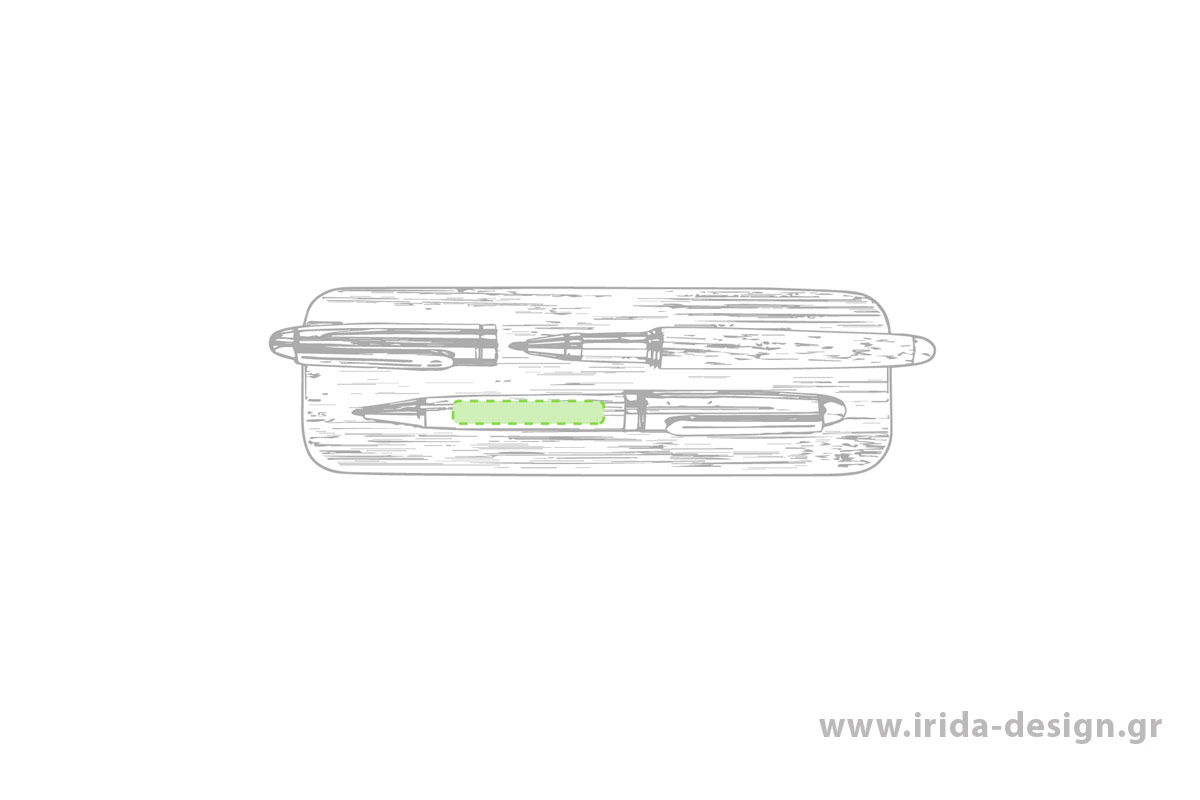 Οικολογικό Σετ Γραφής Στυλό Ball Pen και Roller με Μπλε Μελάνι και Gel από Φελλό
