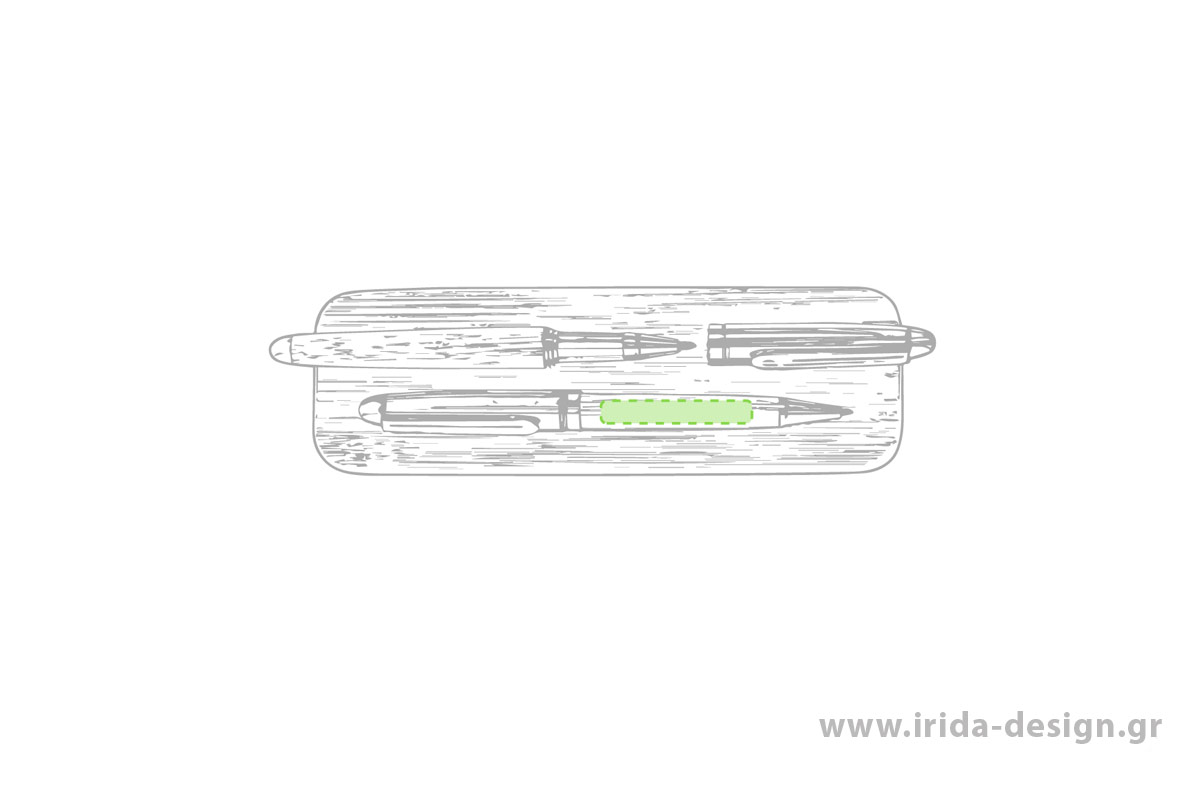 Οικολογικό Σετ Γραφής Στυλό Ball Pen και Roller με Μπλε Μελάνι και Gel από Φελλό