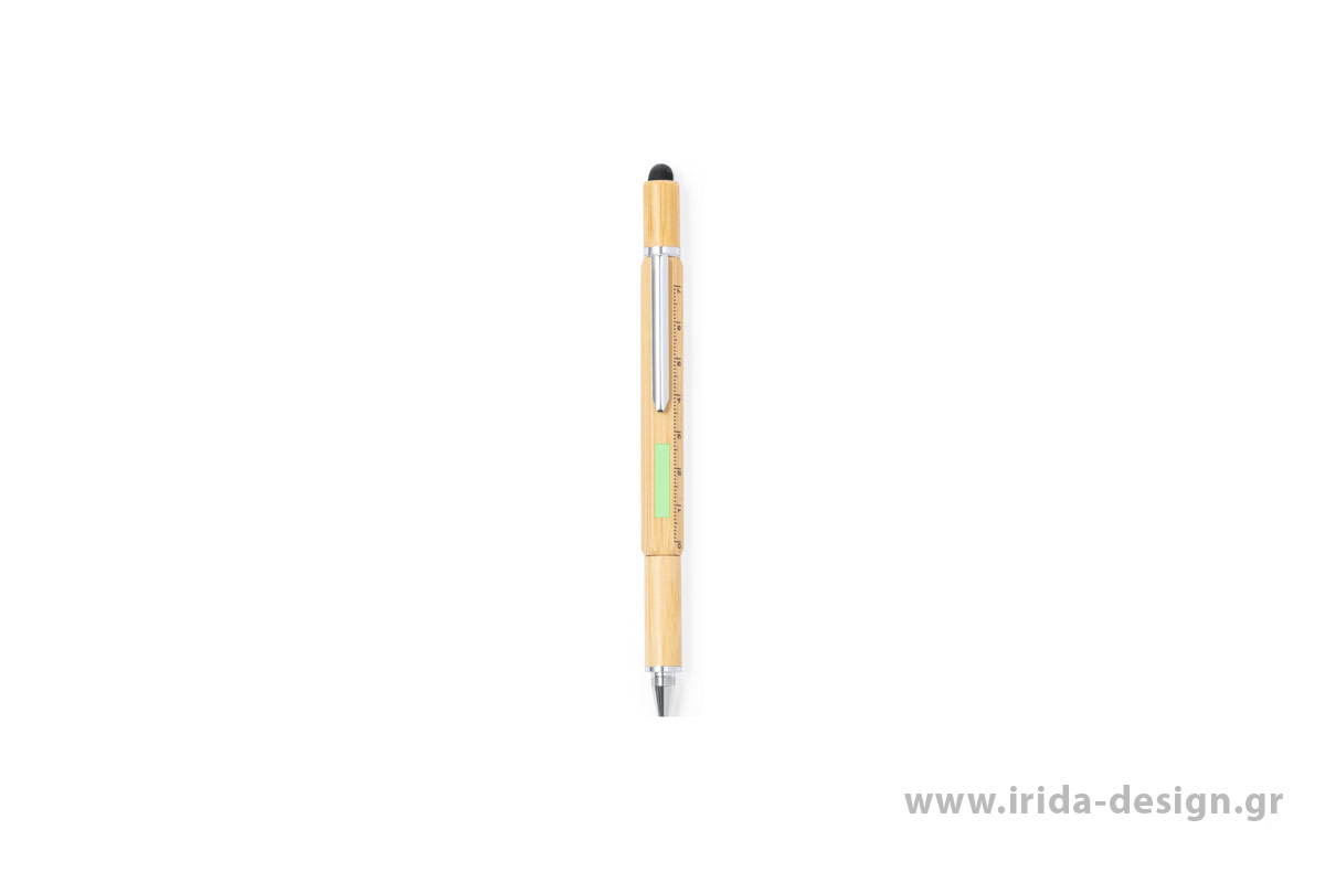 Οικολογικό Στυλό Ball Pen Γραφίδα για Οθόνες Αφής Κατσαβίδι Χάρακας Αλφάδι από Μπαμπού