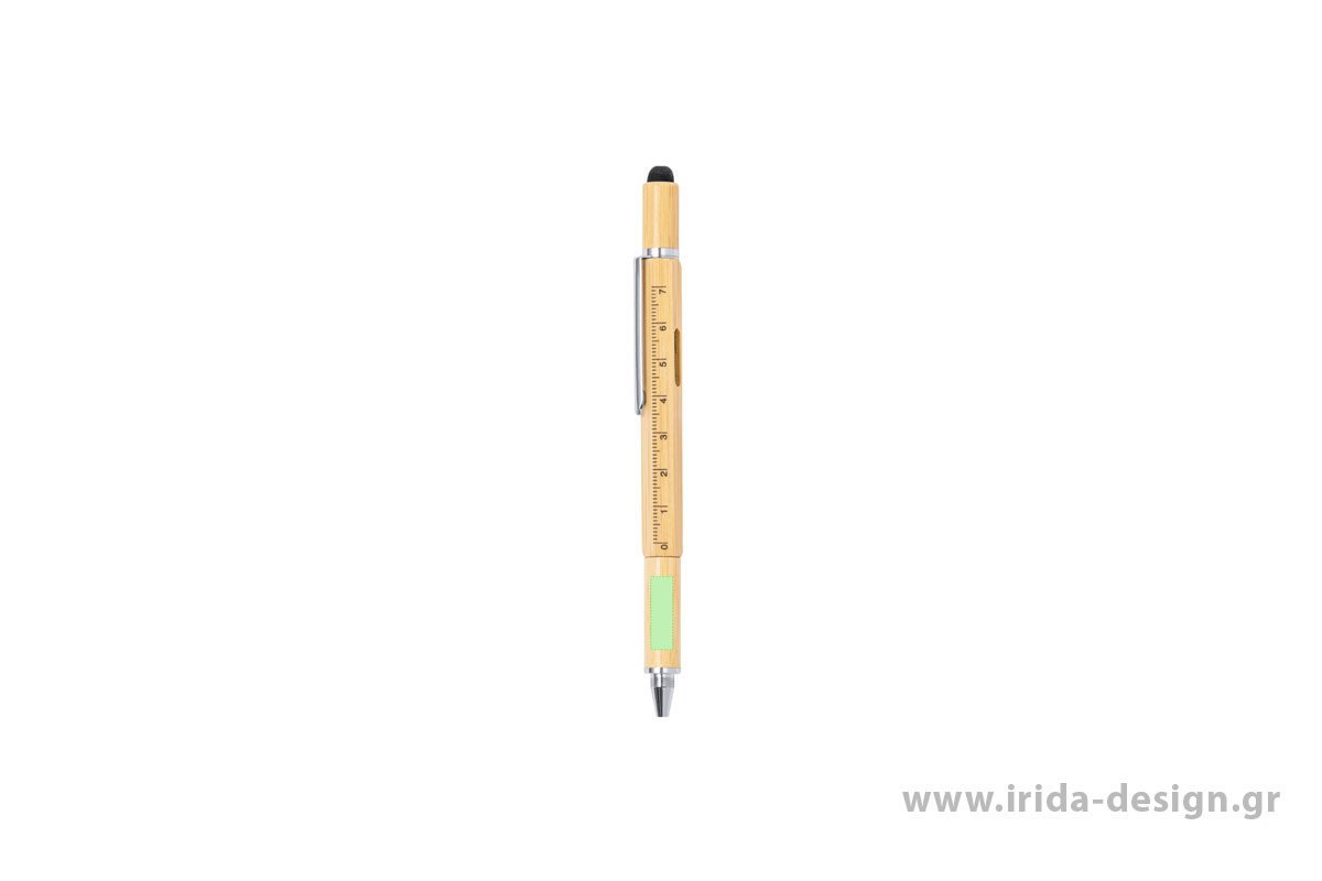 Οικολογικό Στυλό Ball Pen Γραφίδα για Οθόνες Αφής Κατσαβίδι Χάρακας Αλφάδι από Μπαμπού