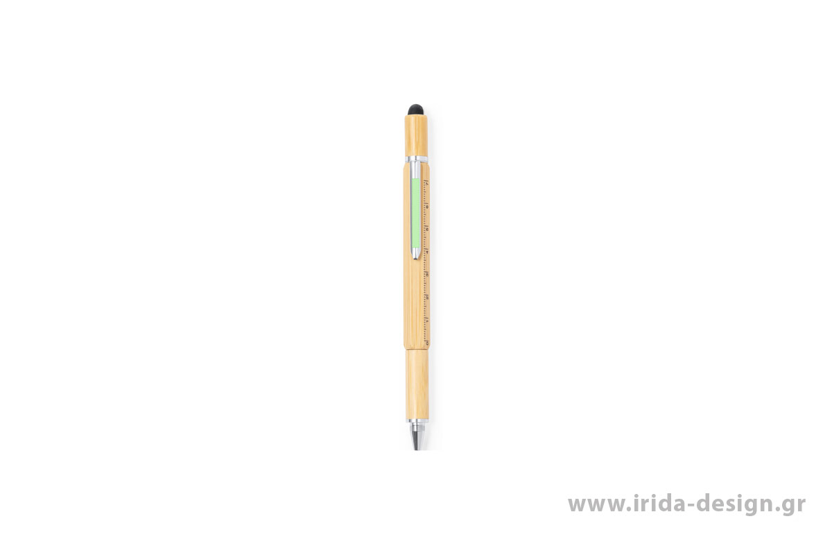Οικολογικό Στυλό Ball Pen Γραφίδα για Οθόνες Αφής Κατσαβίδι Χάρακας Αλφάδι από Μπαμπού