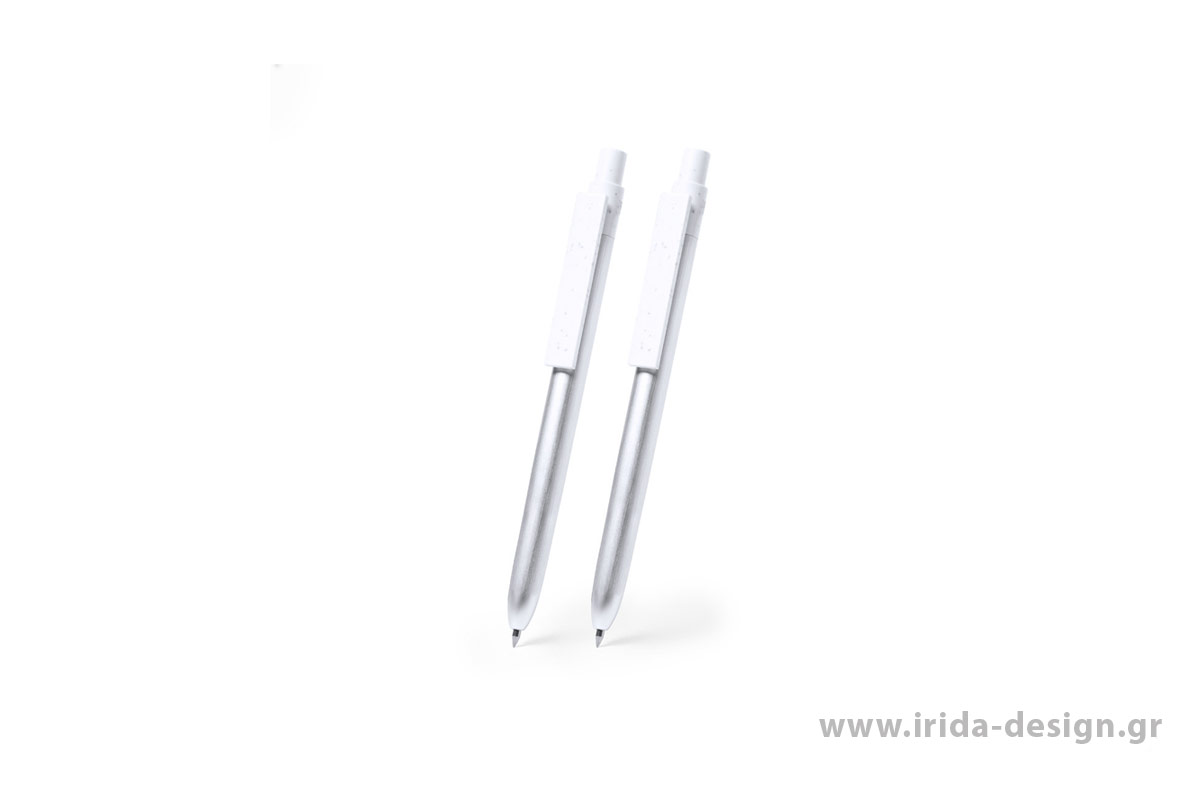 Σετ Γραφής με Στυλό Ball Pen και Roller από Ανακυκλωμένο Αλουμίνιο και RABS