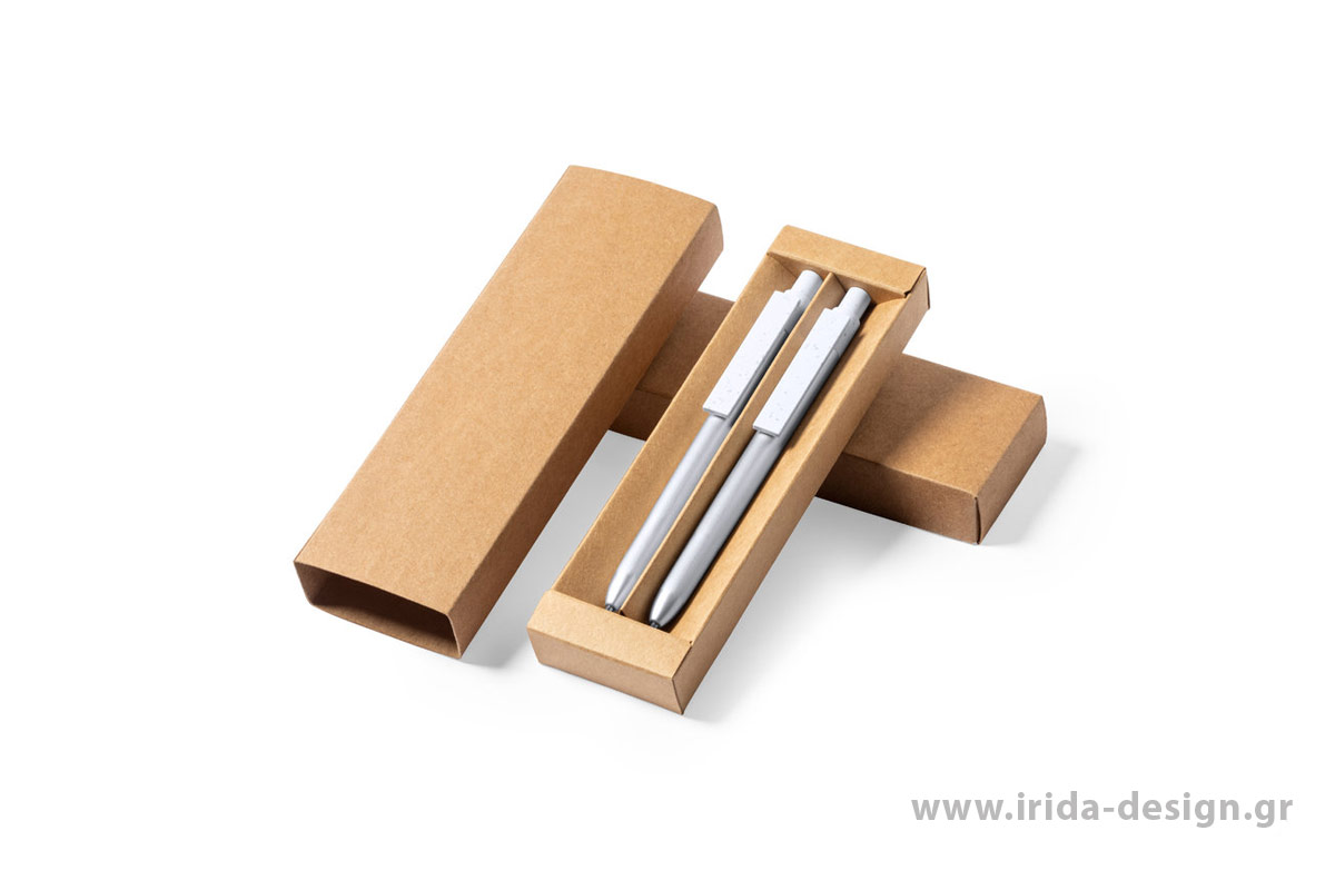Σετ Γραφής με Στυλό Ball Pen και Roller από Ανακυκλωμένο Αλουμίνιο και RABS