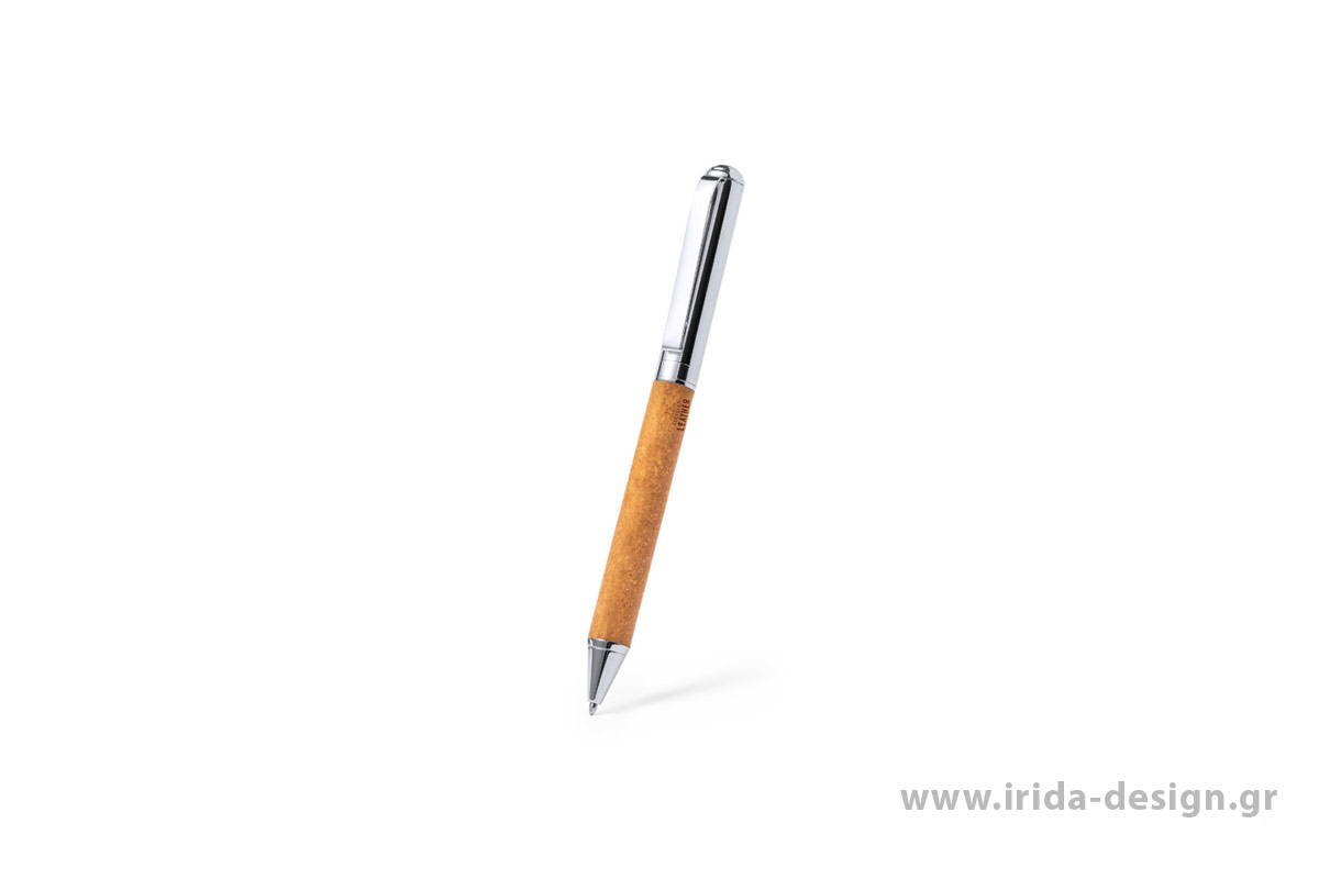 Σετ Γραφής με Στυλό Ball Pen και Roller από Ανακυκλωμένο Δέρμα και Μέταλλο