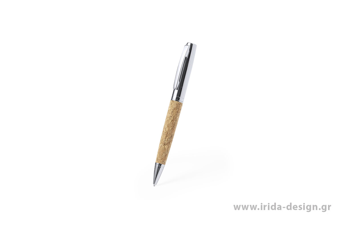 Στυλό Ball Pen από Φελλό και Μέταλλο με Μηχανισμό Περιστροφής