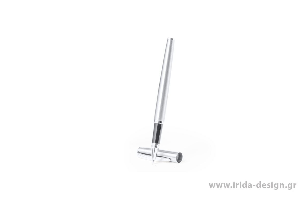 Σετ Στυλό Ball Pen και Roller από Ανακυκλωμένο Ατσάλι σε Θήκη Φελλού