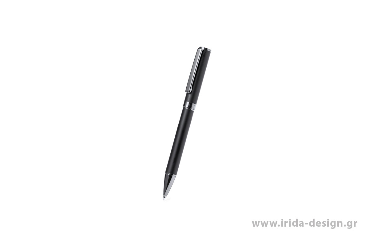 Σετ Στυλό Ball Pen και Roller σε Μαύρο Ματ Χρώμα και Θήκη