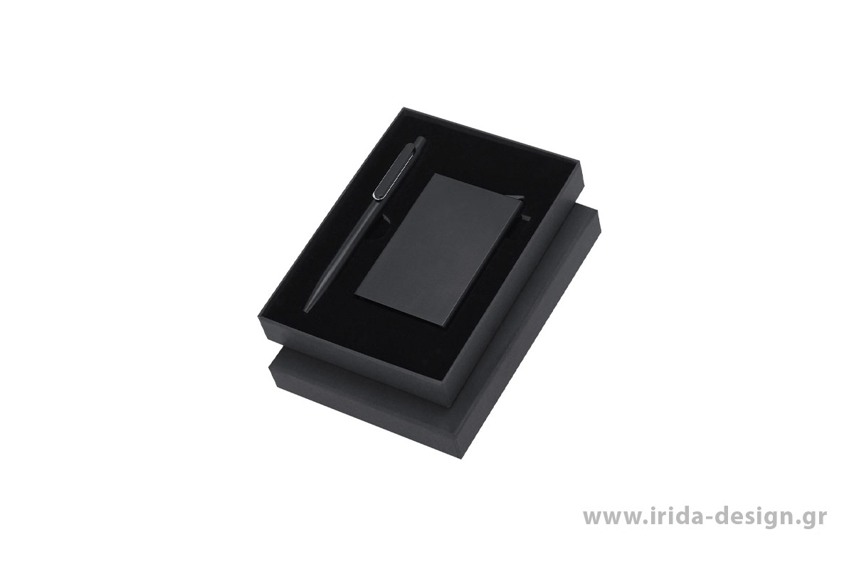 Σετ Στυλό και Θήκη Καρτών RFID από Ανακυκλωμένο Αλουμίνιο με Πιστοποίηση GRS