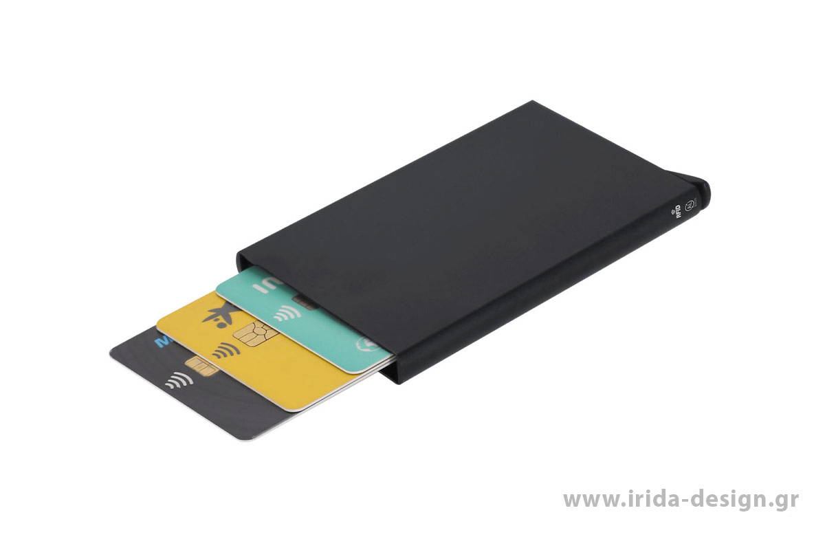Σετ Στυλό και Θήκη Καρτών RFID από Ανακυκλωμένο Αλουμίνιο με Πιστοποίηση GRS