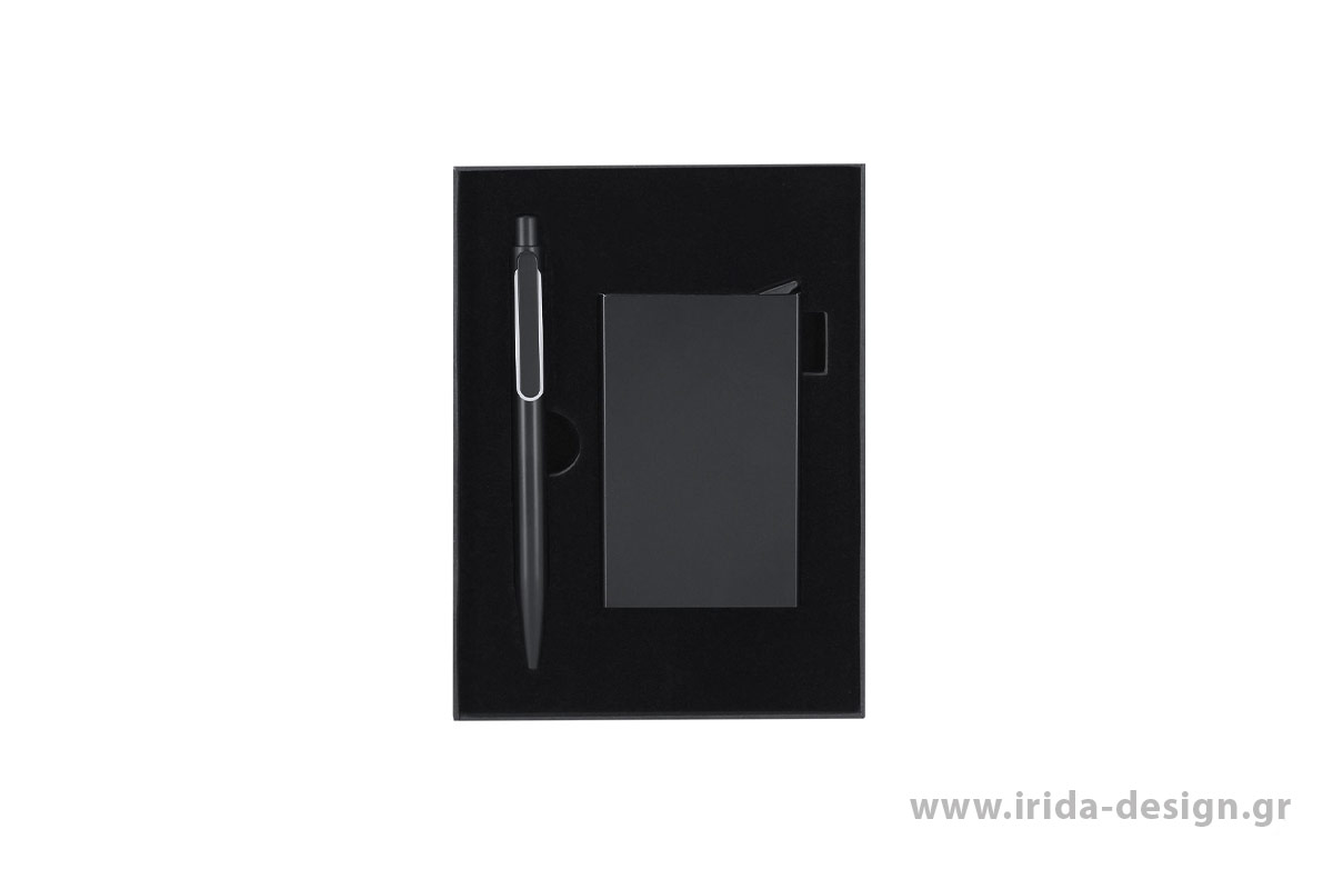 Σετ Στυλό και Θήκη Καρτών RFID από Ανακυκλωμένο Αλουμίνιο με Πιστοποίηση GRS