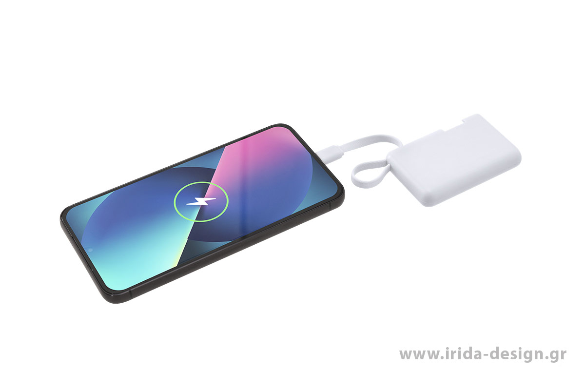 Mini Power Bank 2.000 mAh USB-C με Ένδειξη Φόρτισης