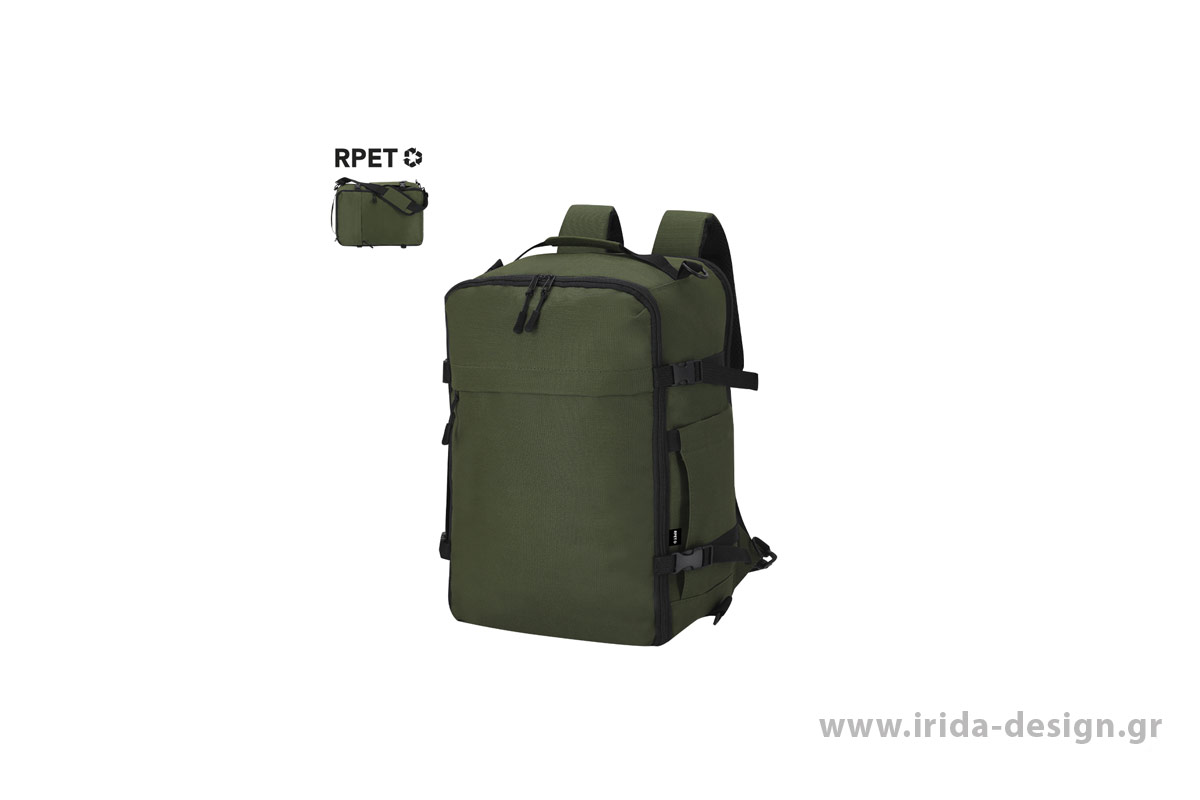 Σακίδιο Πλάτης από RPET Πολυεστέρα 600D με Θήκη Laptop 15", Anti-Theft Τσέπη & Πολλαπλές Θήκες