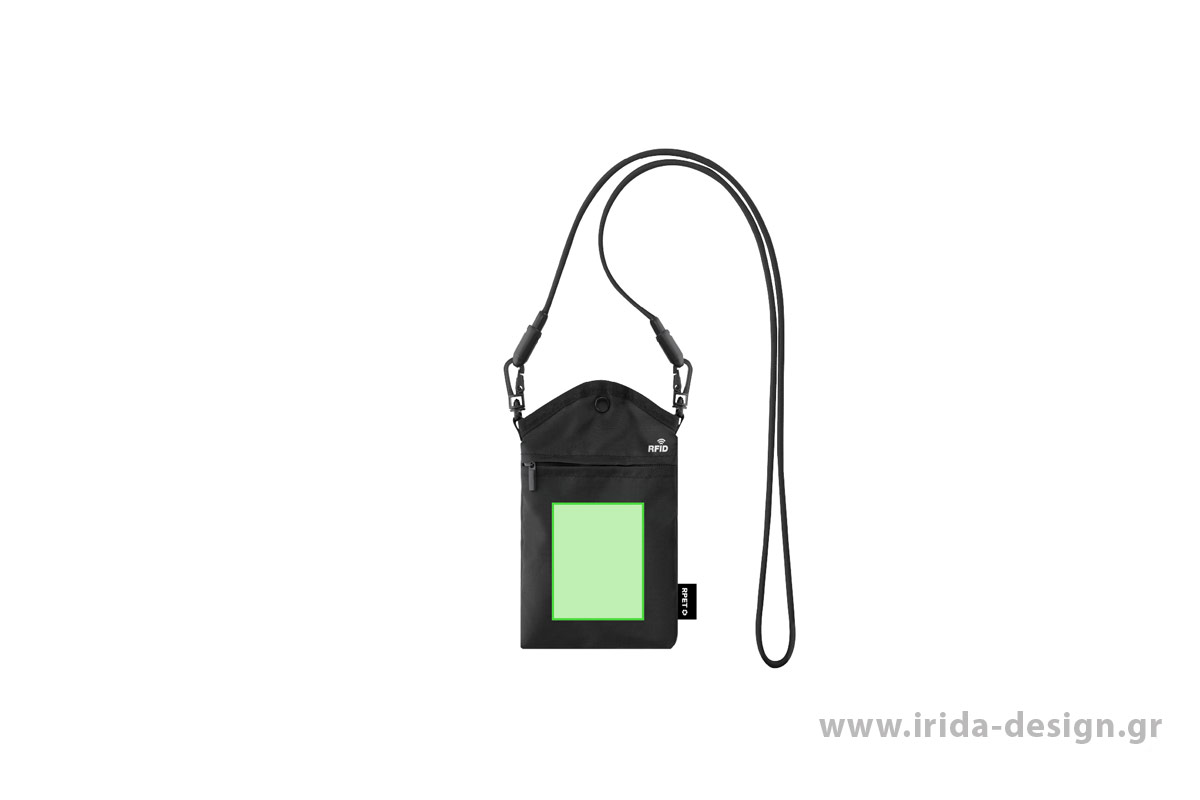 Τσαντάκι Χιαστί από RPET με Προστασία RFID & Καλώδιο Φόρτισης Type-C 60W