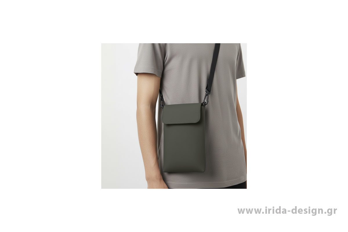 Θήκη από Soft PU με Κούμπωμα Velcro & Ρυθμιζόμενο Ιμάντα με Διπλό Καραμπίνερ