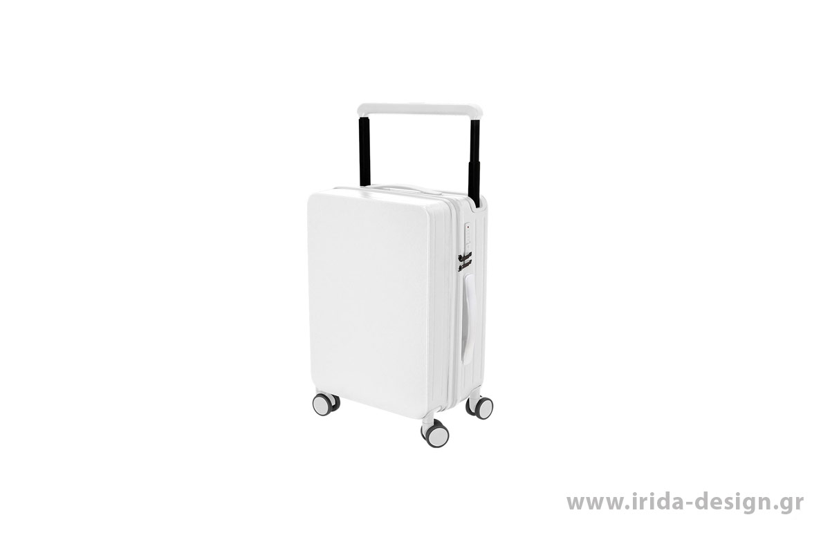 Βαλίτσα Trolley Άκαμπτη με 4 Ρόδες, Θήκη Tablet, Πτυσσόμενη Βάση Ποτηριού