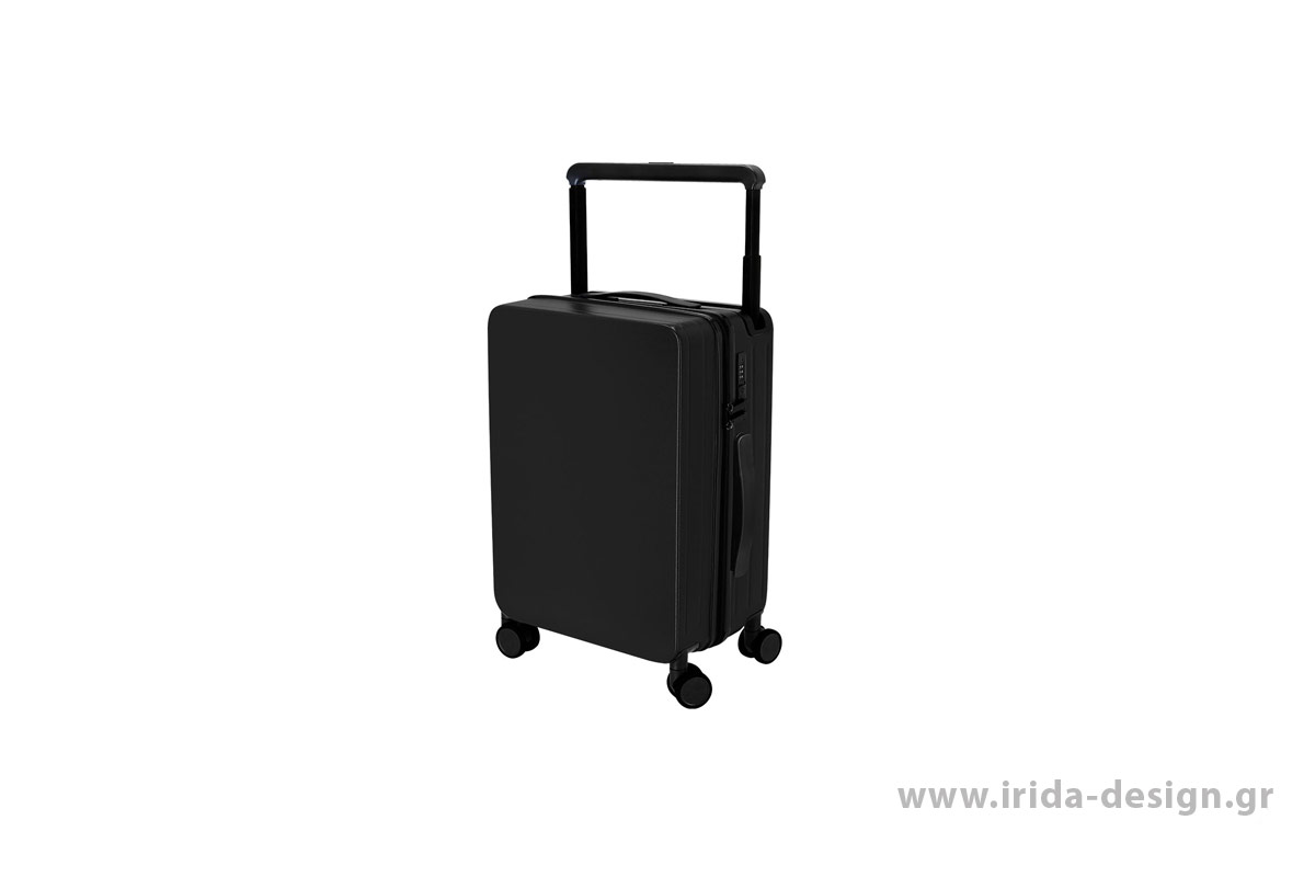 Βαλίτσα Trolley Άκαμπτη με 4 Ρόδες, Θήκη Tablet, Πτυσσόμενη Βάση Ποτηριού