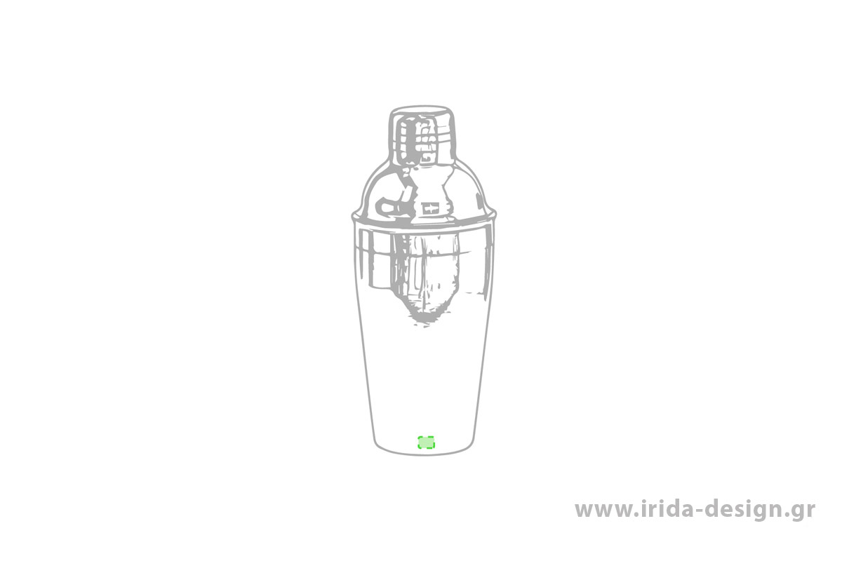Σετ Cocktail από Ανοξείδωτο Ατσάλι με Shaker 550ml και 3 Αξεσουάρ