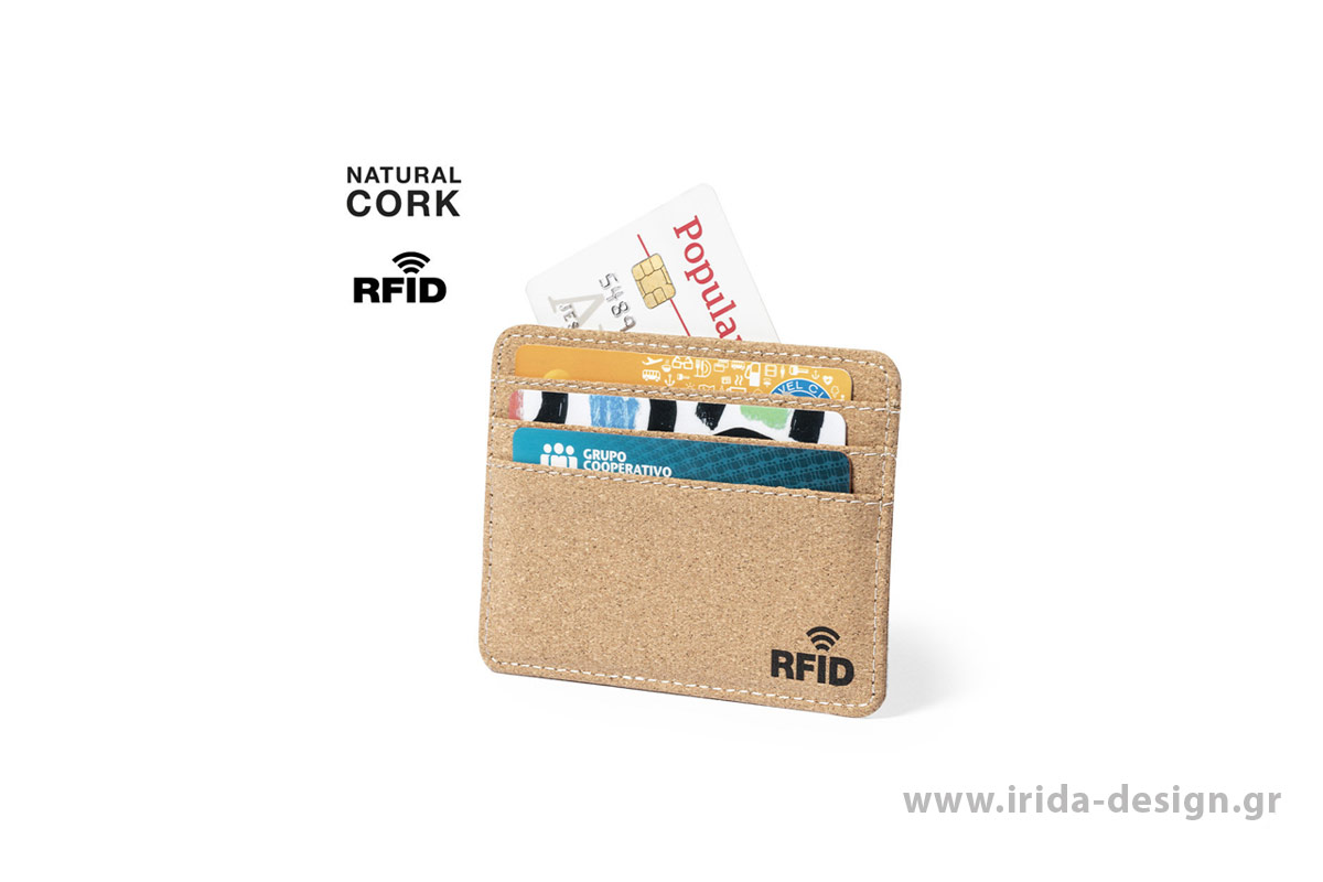 θήκη καρτών RFID από φελλό